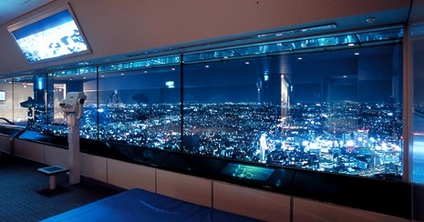 横浜ランドマークタワー69階展望フロア「スカイガーデン」の夜景